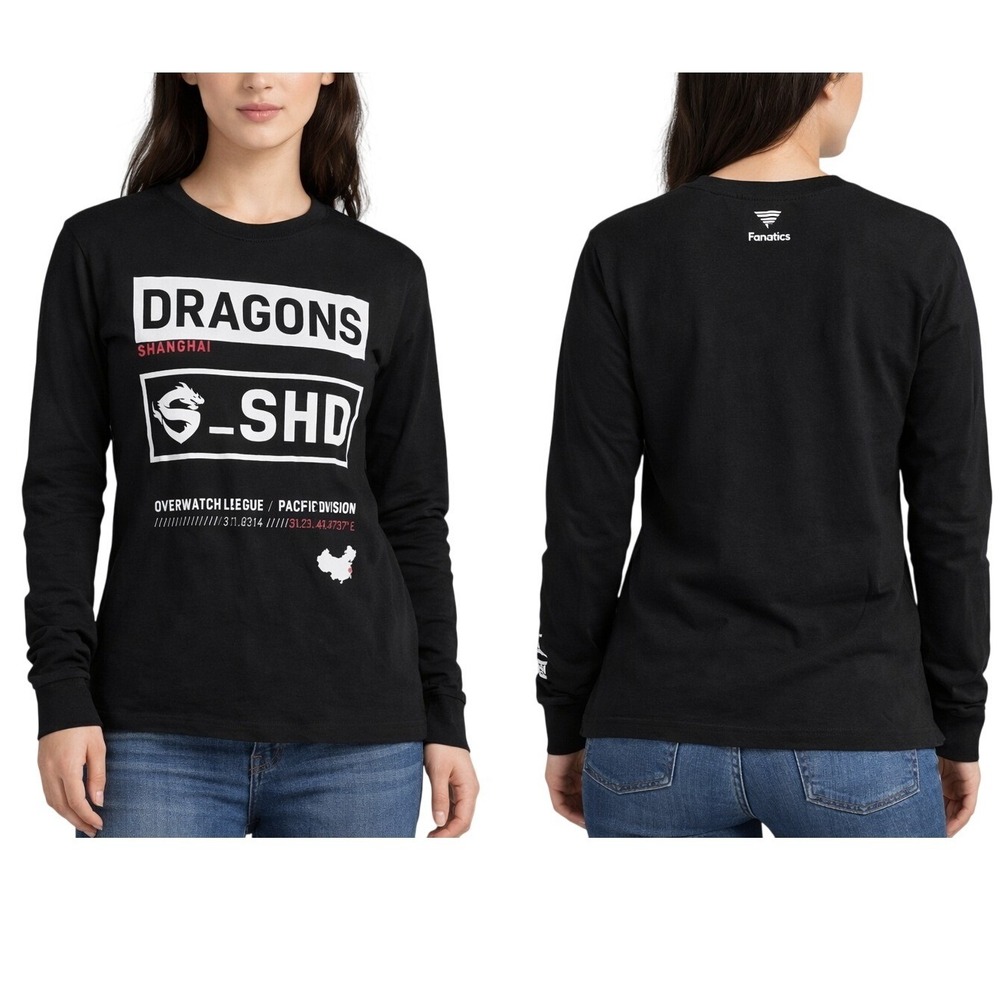 Fanatics Overwatch League Shirt Boys M Black Shanghai Dragons Esports Streetwear